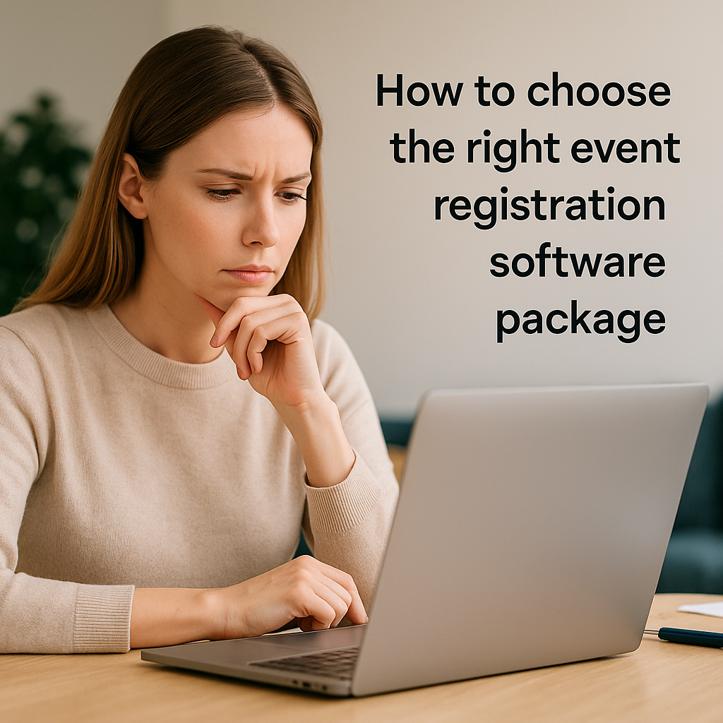Selectie van event registratie pakket