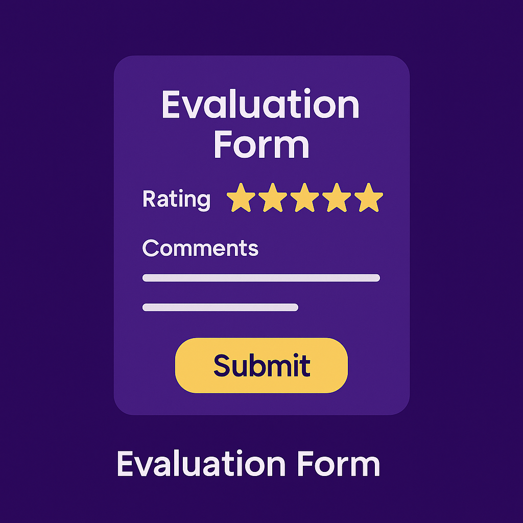 evaluation webform